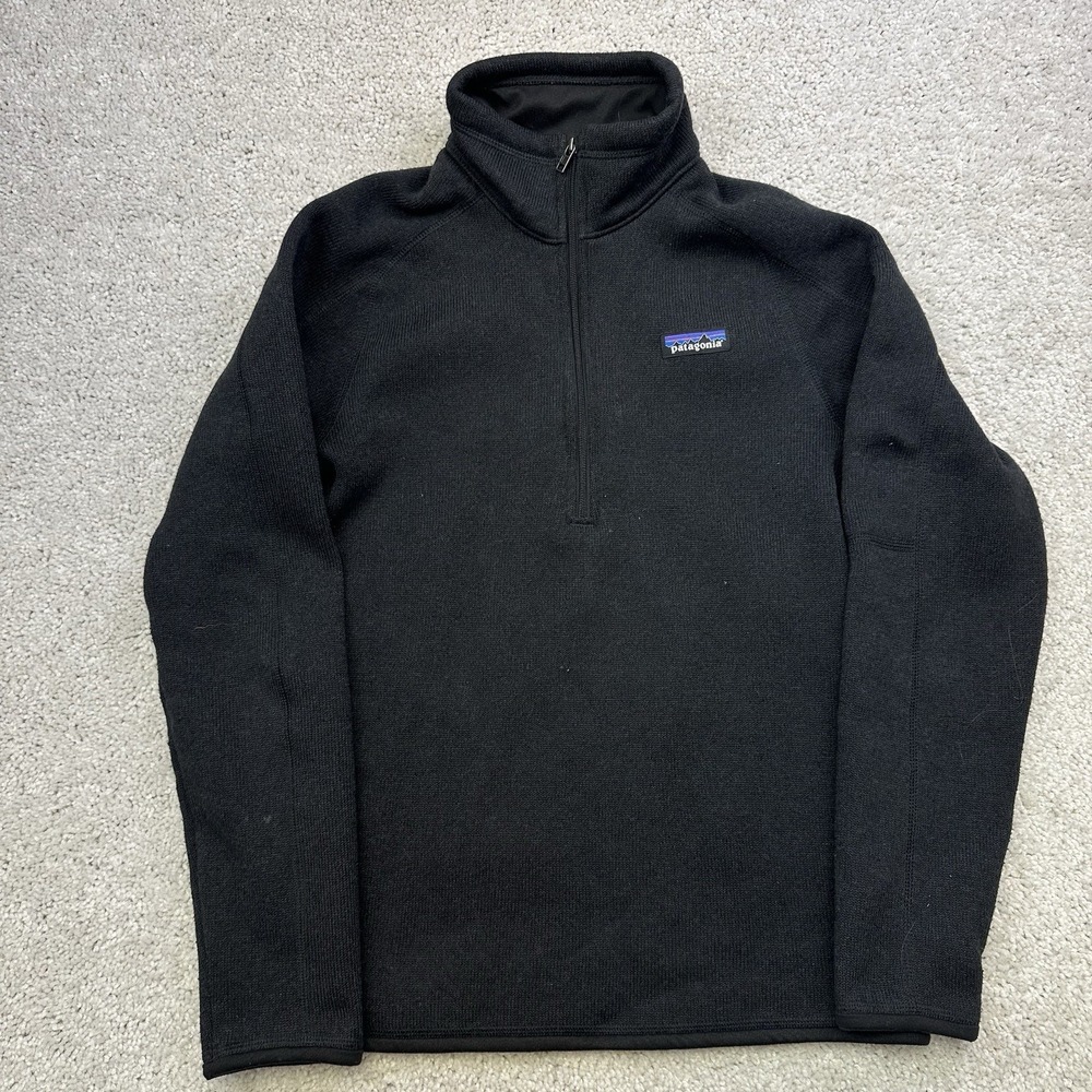 Patagonia Jacket Womens S Black Full Zip Outdoors Hiking Gorp Better Sweater
